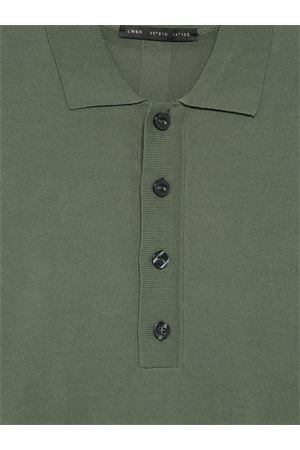 Polo in maglia di viscosa leggera verde LOW BRAND | LM26002V009